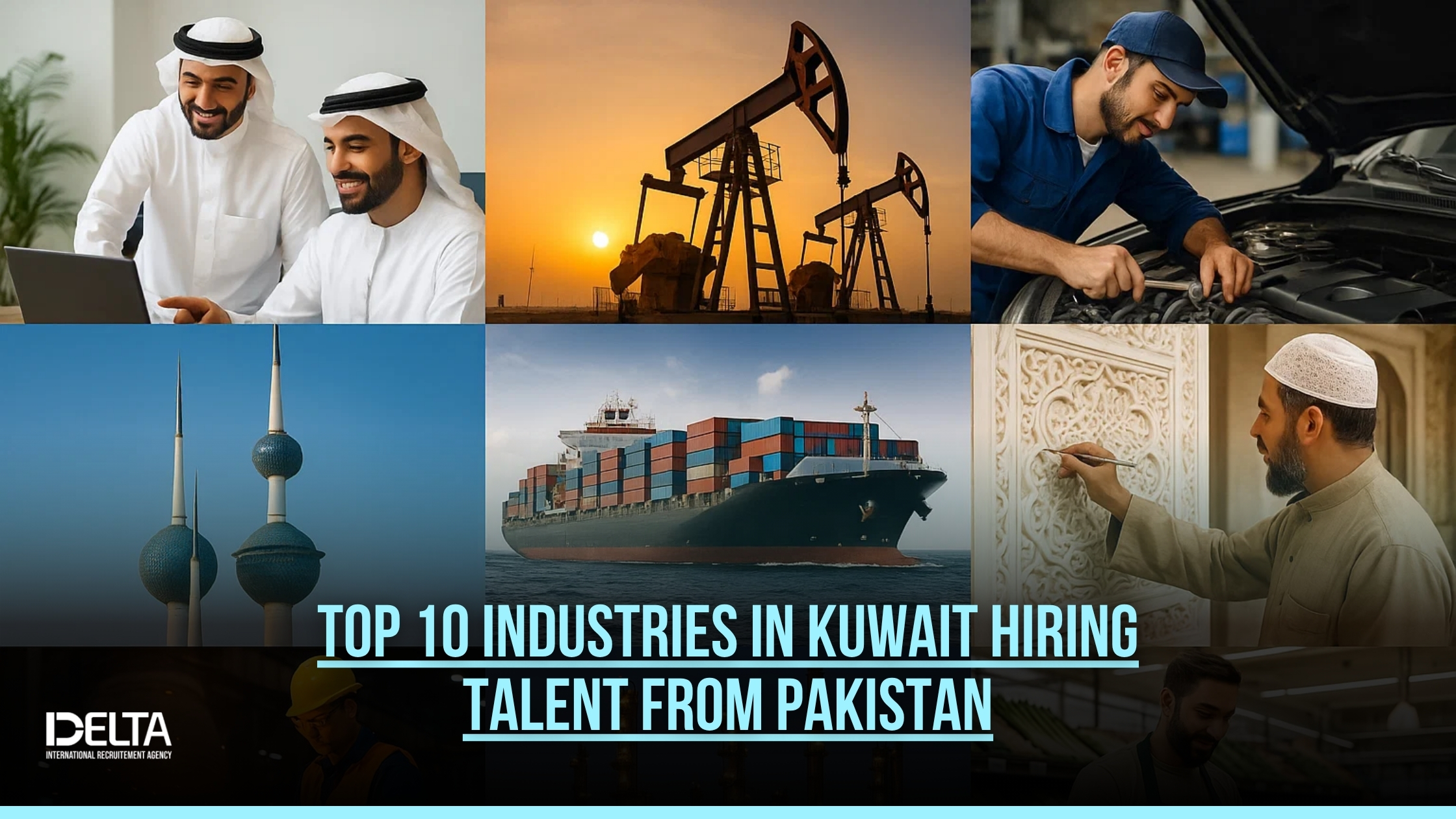 Top 10 Industries in Kuwait Hiring Talent from Pakistan